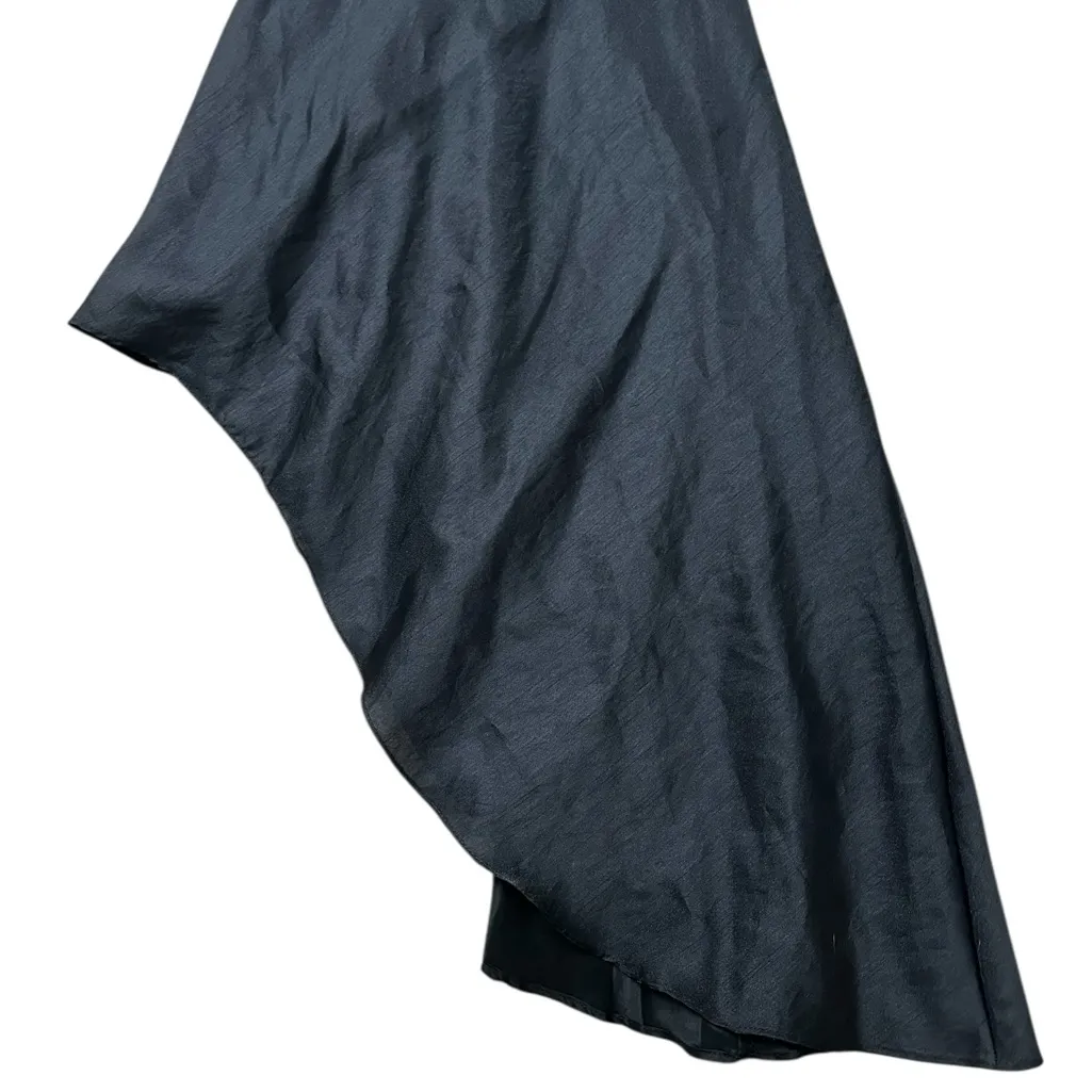 Vintage Cache Black Maxi Dress Beaded Lace Up Back Evening Gown Formal Size 1/2 - Image 3