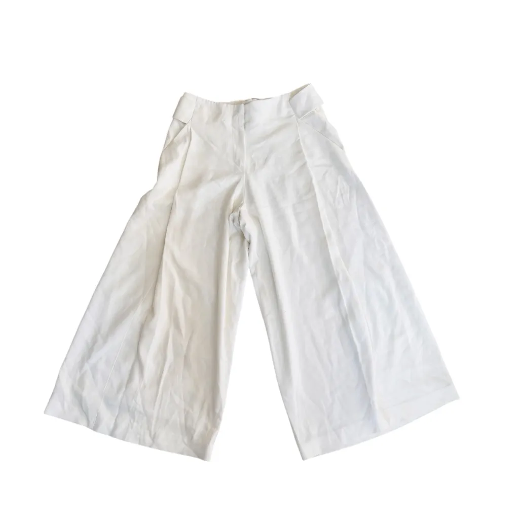 Alexander Wang off-white wide leg culottes with back buckle  EUC - Image 3
