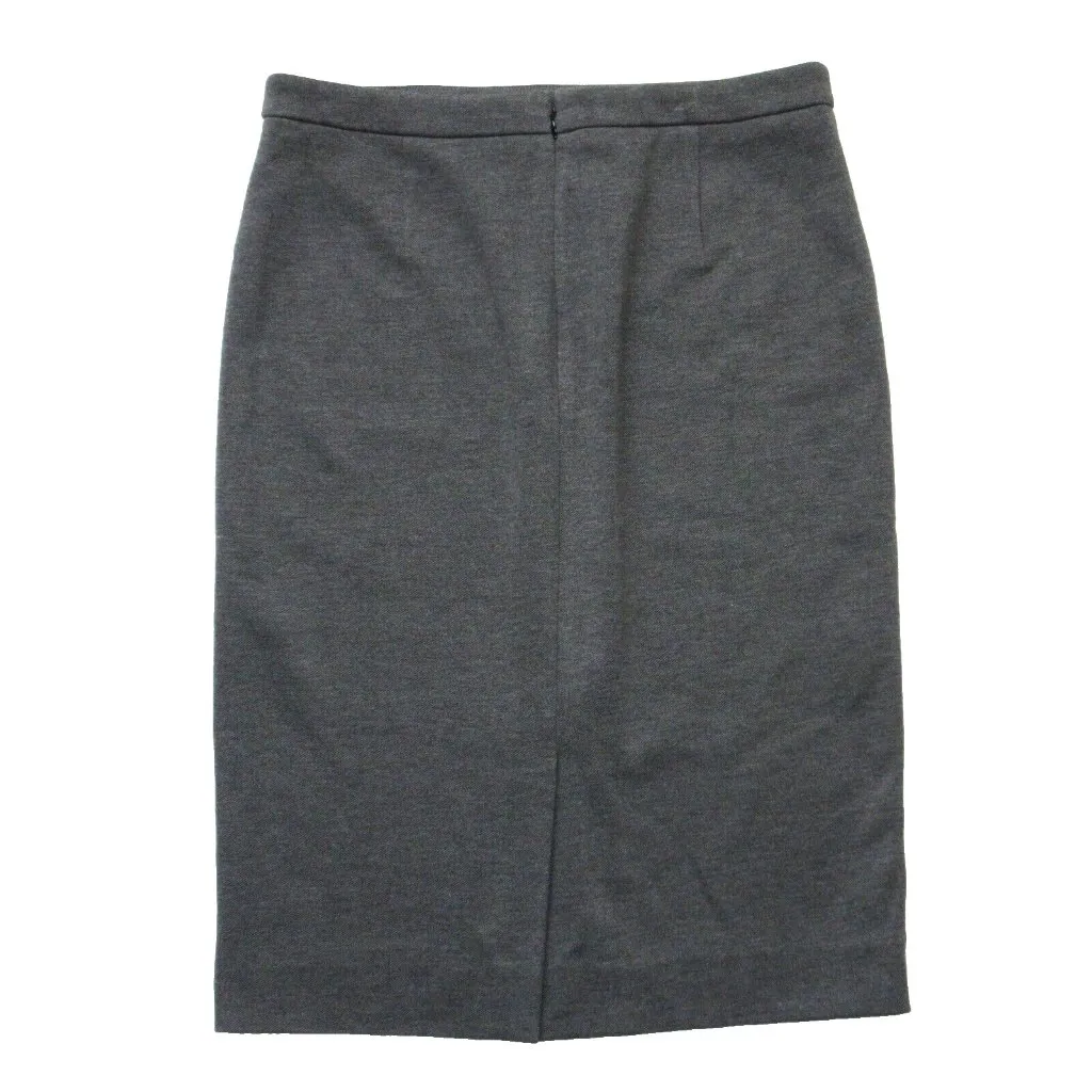 NWT J.Crew 365 No. 2 Pencil in Heather Dove Gray Stretch Twill Skirt 6 - Image 4