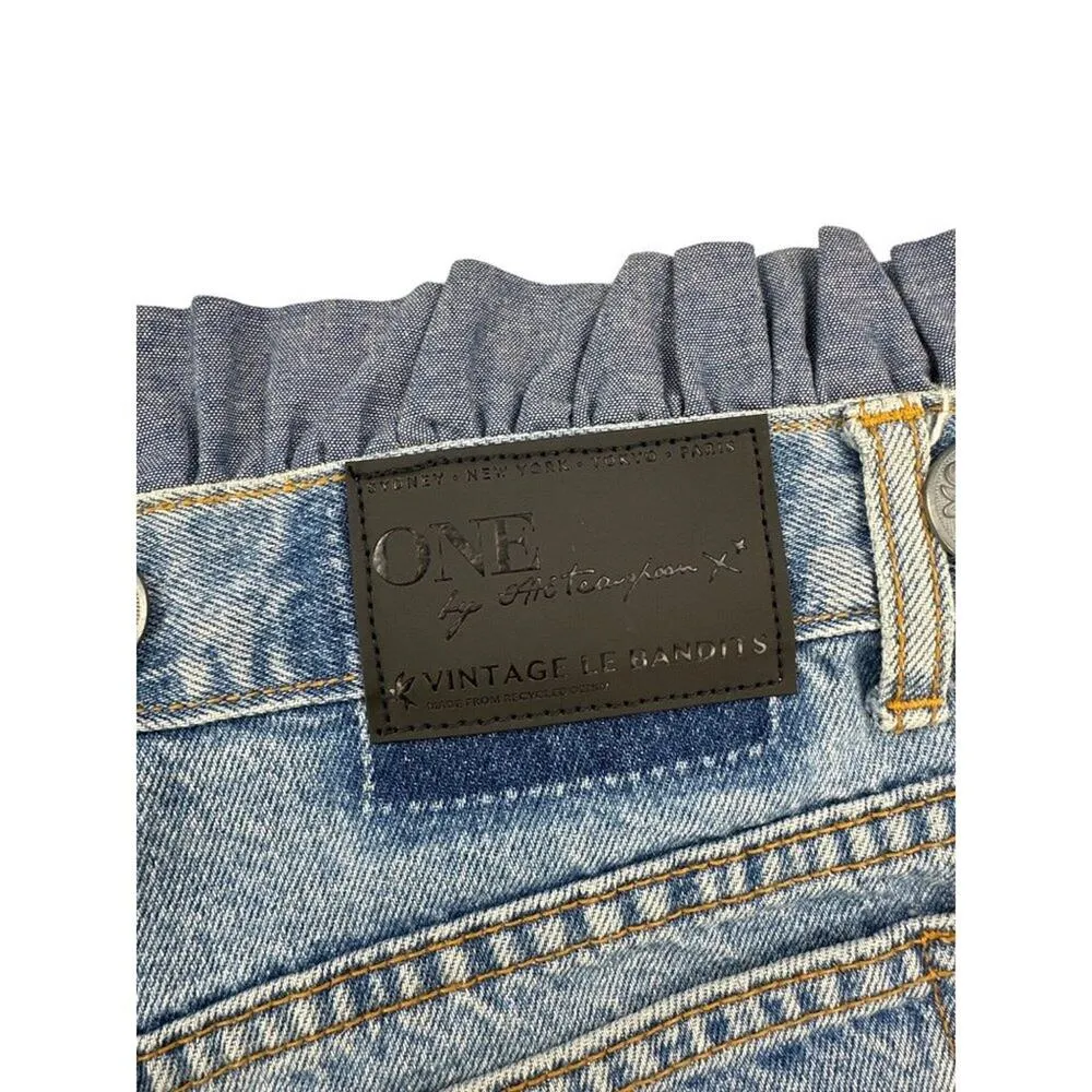 One X One Teaspoon - Vintage Le Bandits With Studs & Frill Details in Blue - Image 4