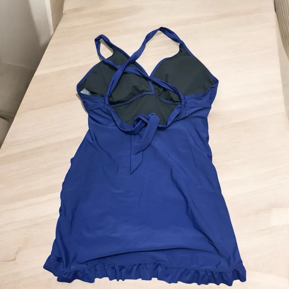 SOLDxxxxxxxxxxxxxxElegant Navy Women's Swimwear Set Blue Size XL - Image 3