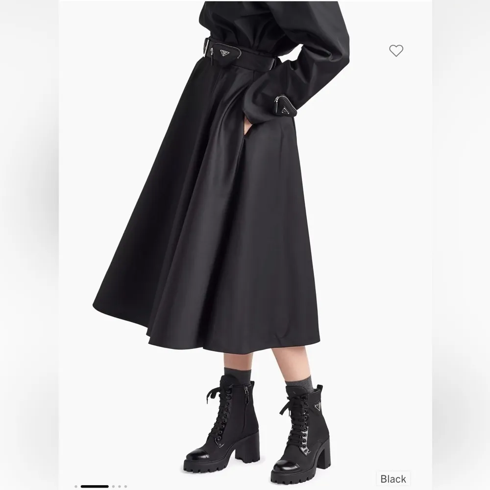 New Prada Re-Nylon and Leather Booties in Black Nero 39 - Image 3