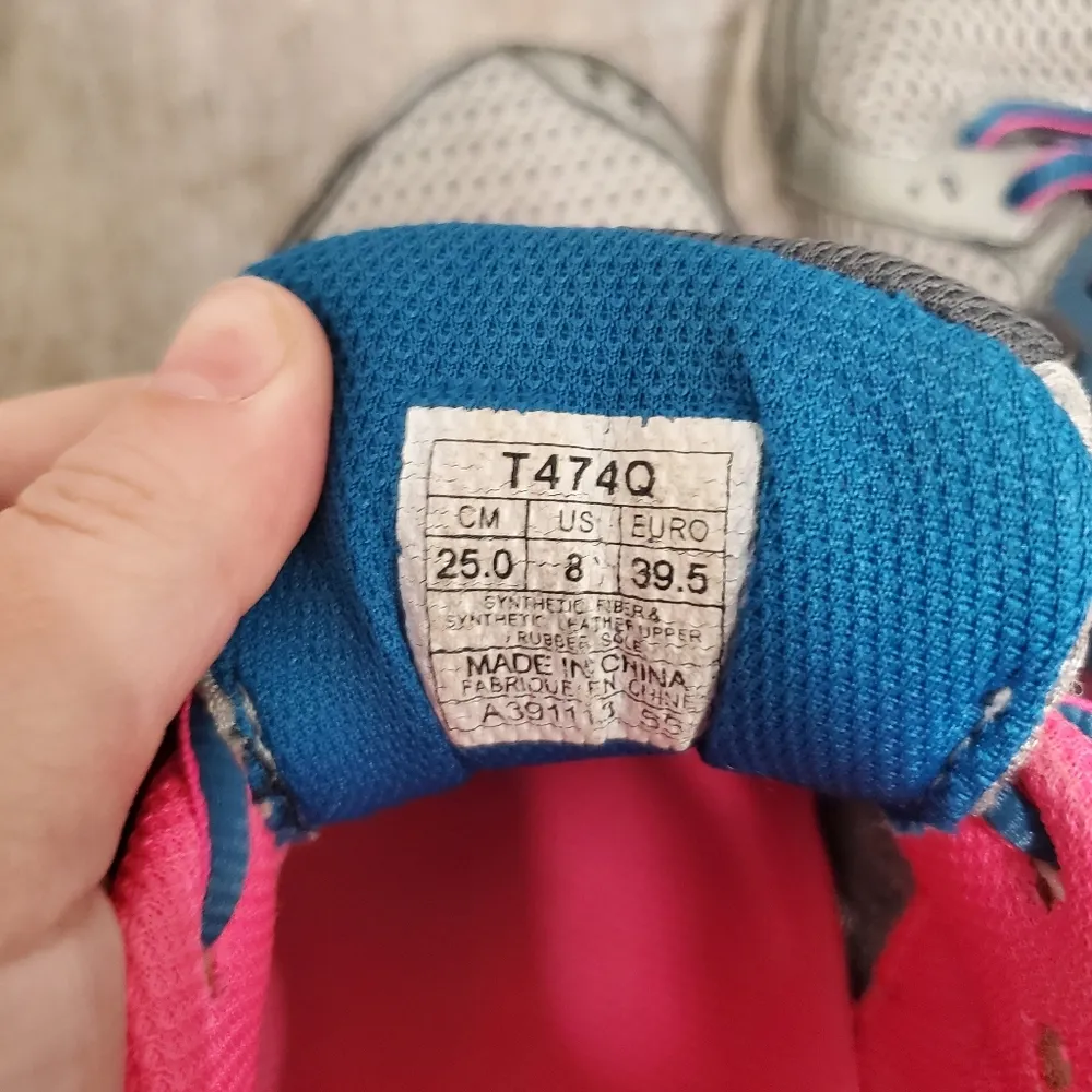 Asics Gel Contend 2 T474Q Pink and Blue Running Sneakers Size 8 - Image 11