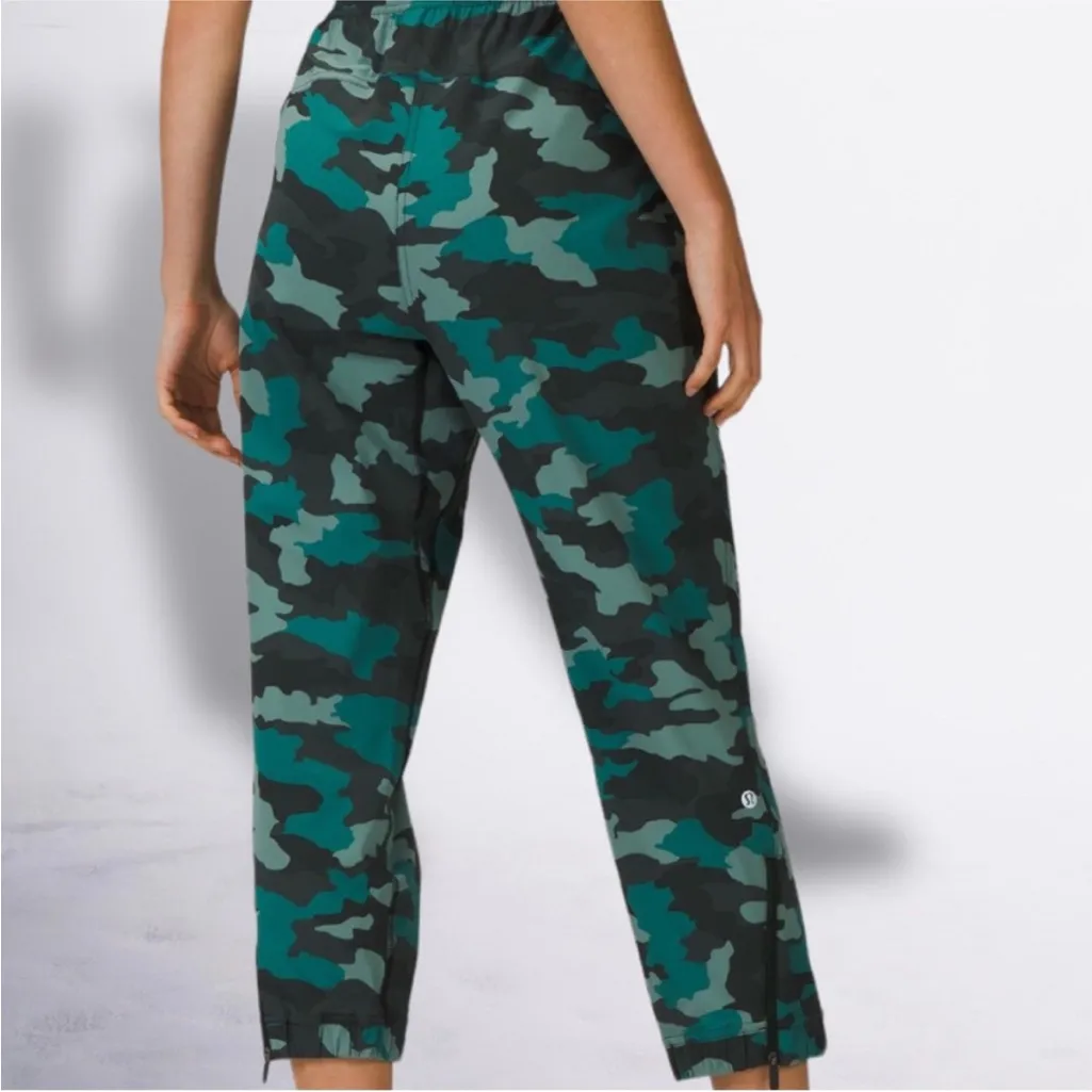 New Lululemon Adapted State High-Rise Crop Jogger Camo Tidewater Teal Multi Sz 0 - Image 2