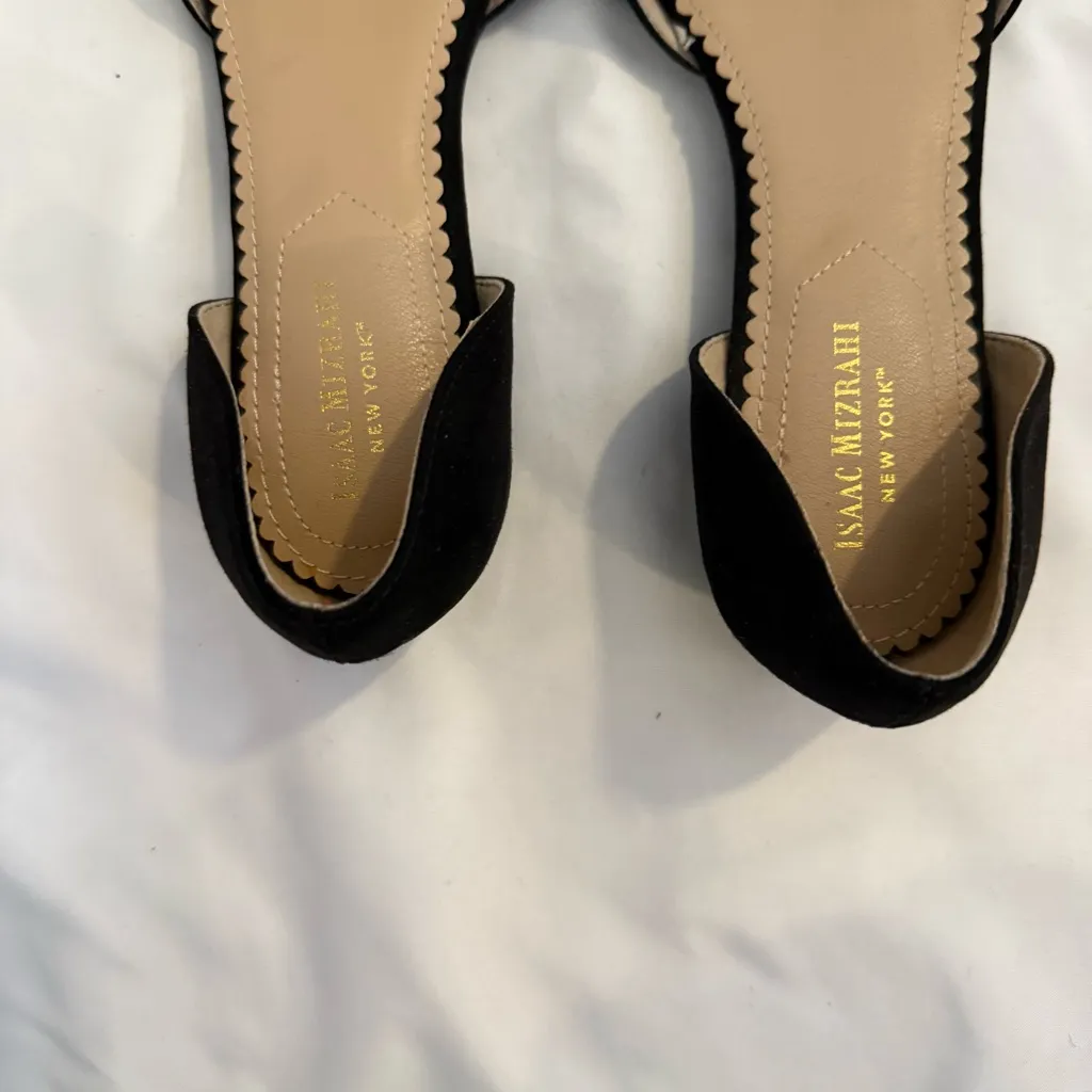 NWOT Isaac Mizrahi D'Orsay Faux Suede Studded Pointed-toe Flat - Image 5