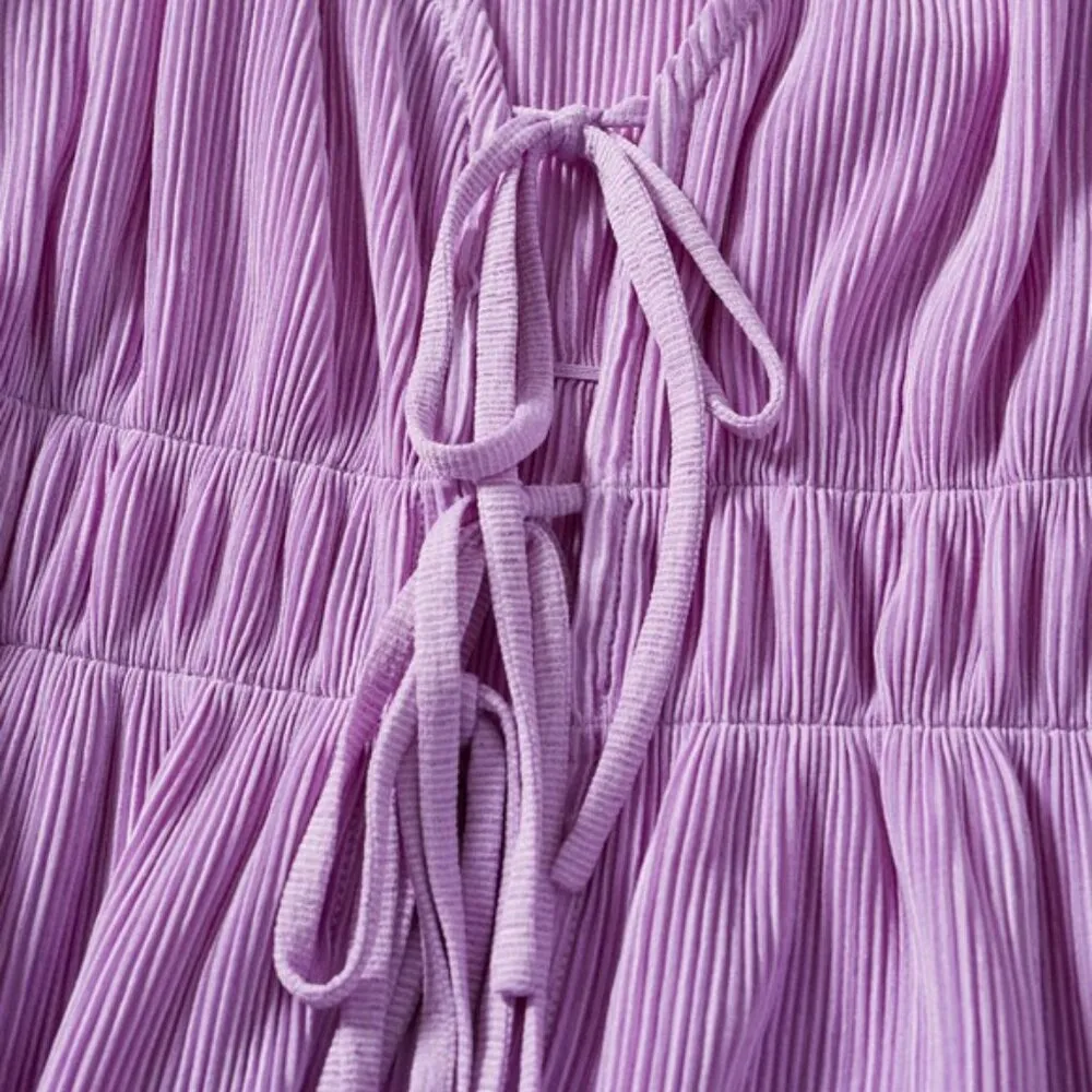 Mango Pleated Blouse With Ruffles - Image 3