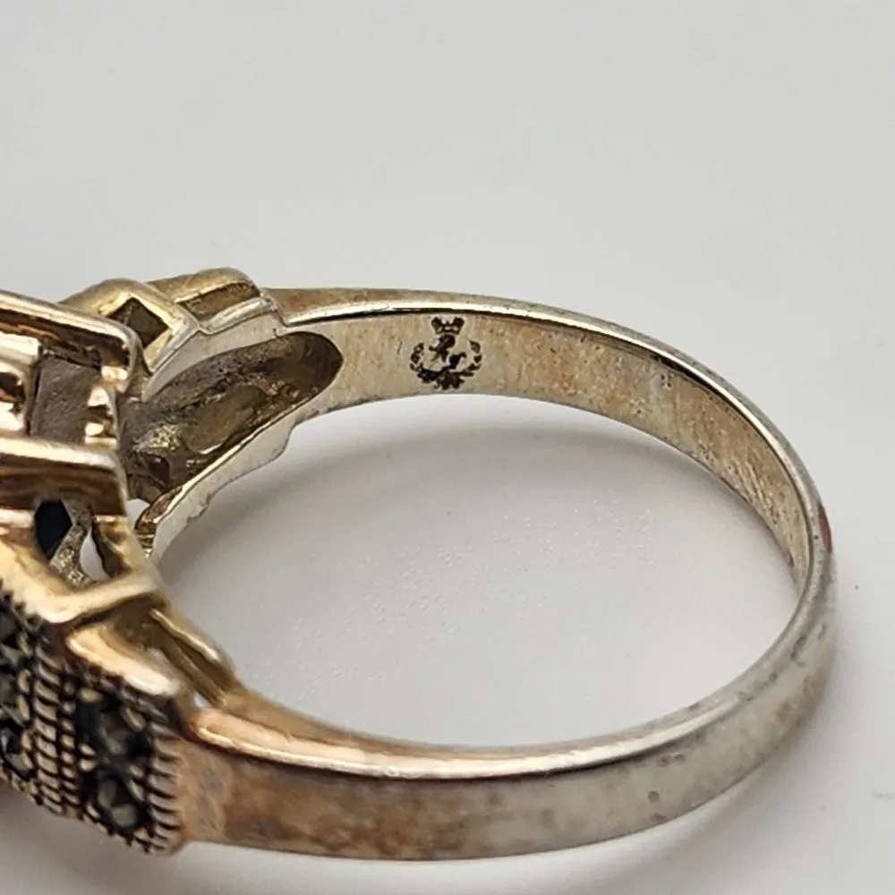 Premier Designs Symphony Silver Tone & Dark Brown Ring (7.5) - Image 7