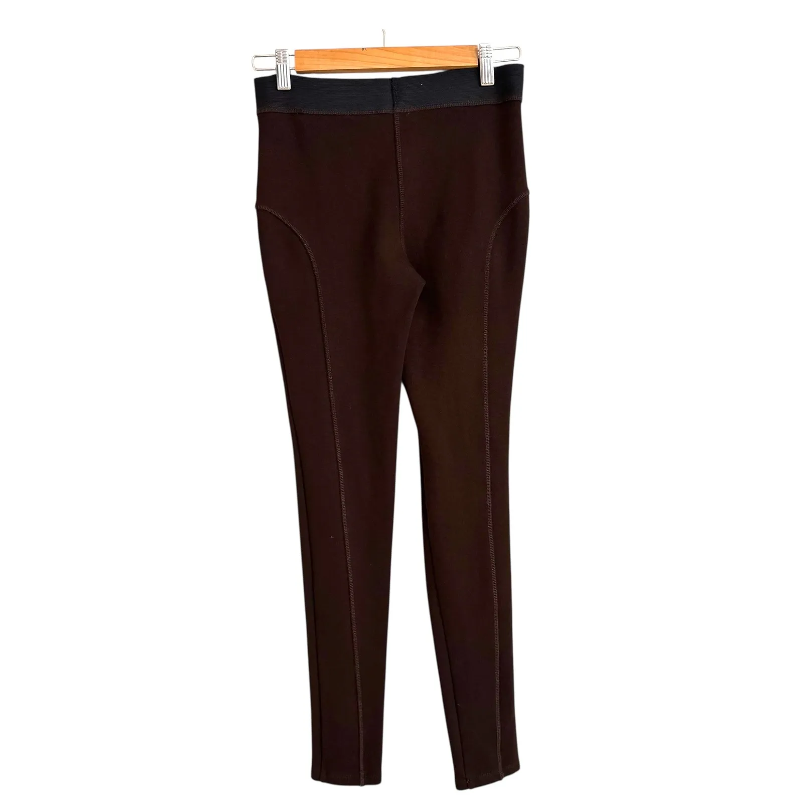 Michael‎ Kors Leggings S Brown Modern Chic Comfortable Knit Pull On Pants - Image 3