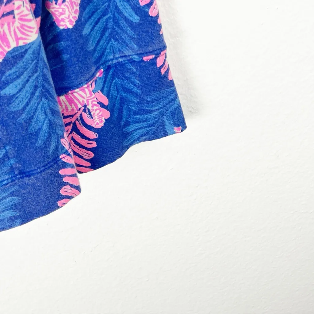 LILLY PULITZER Skipper Royal Purple Dazzle UPF 50+ Quarter Zip Popover Medium - Image 9