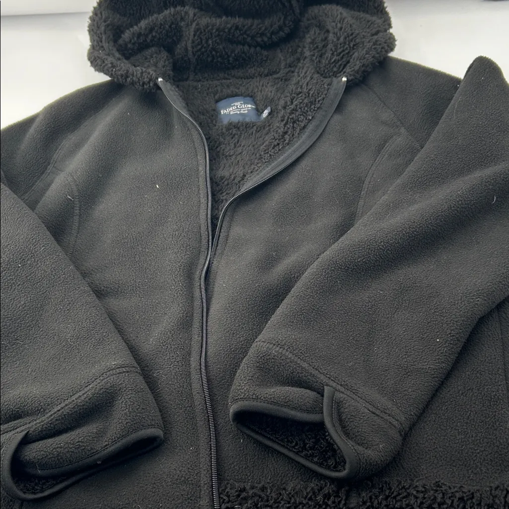 Faded Glory  Charcoal Fleece Jacket - Image 5