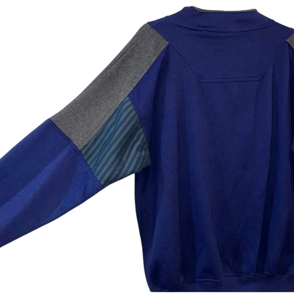 Vintage Gitano Blue Pullover Sweatshirt 90s Utility Aesthetic Retro Sport Core Size XL - Image 6