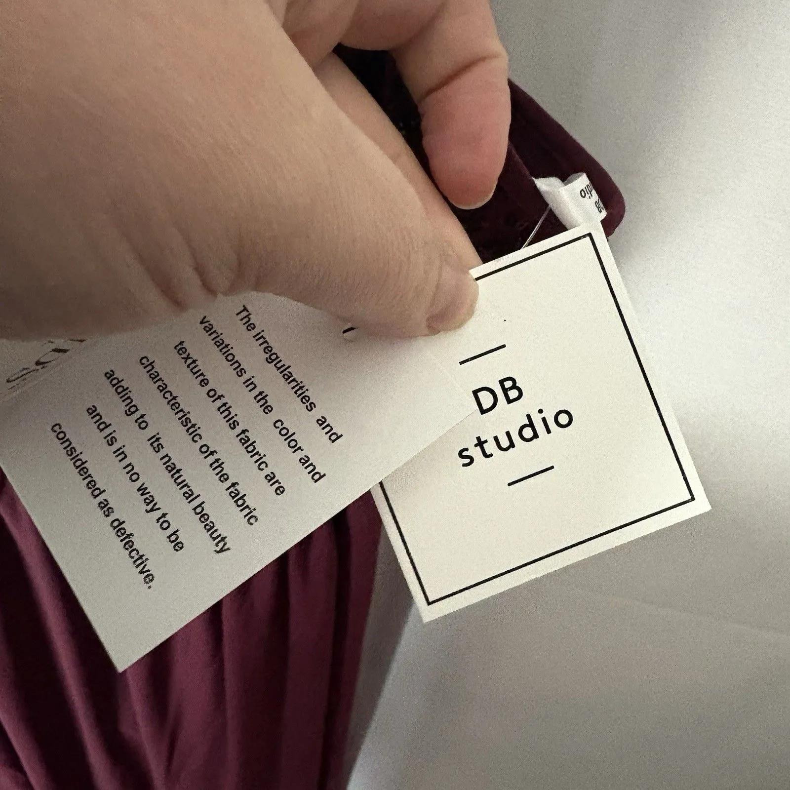 Davids Bridal DB Studio Spaghetti Strap Sequin Bodice Formal Dress Sz 18 Merlot - Image 6