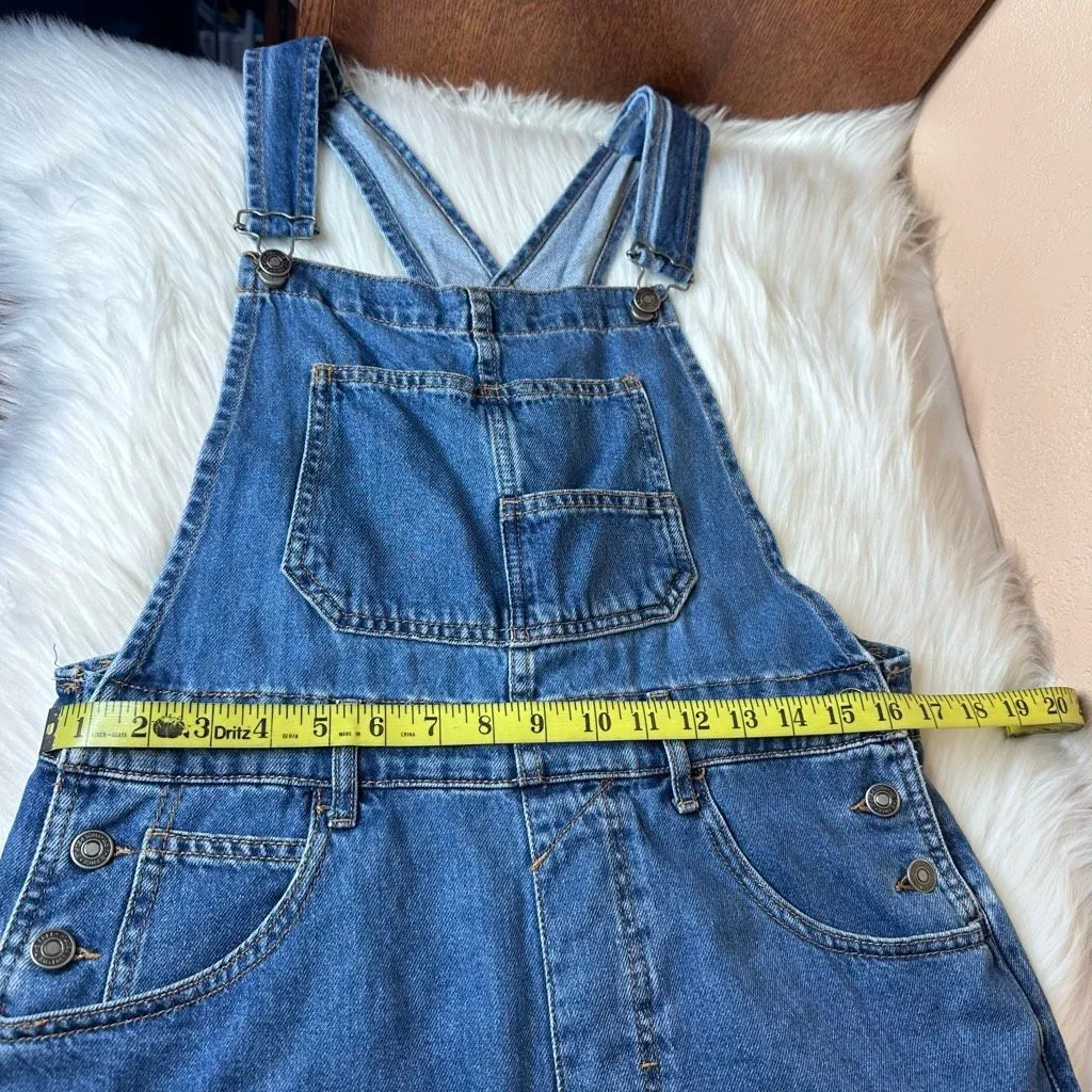Free People We the Free Ziggy Denim Shortalls Overalls Size Small - Image 5