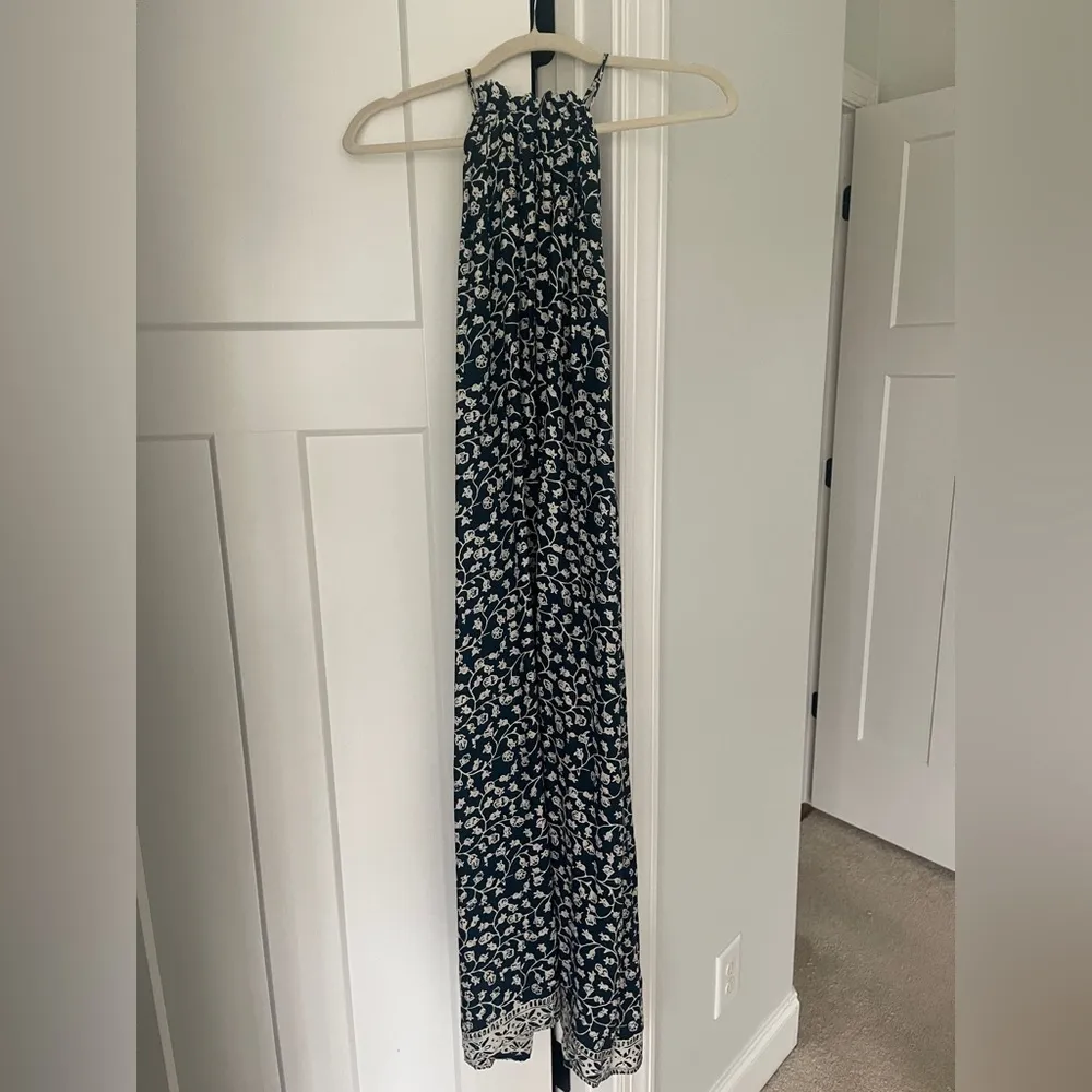 Natalie Martin Marlien Maxi Silk Dress Pomegranate Indigo - Image 7