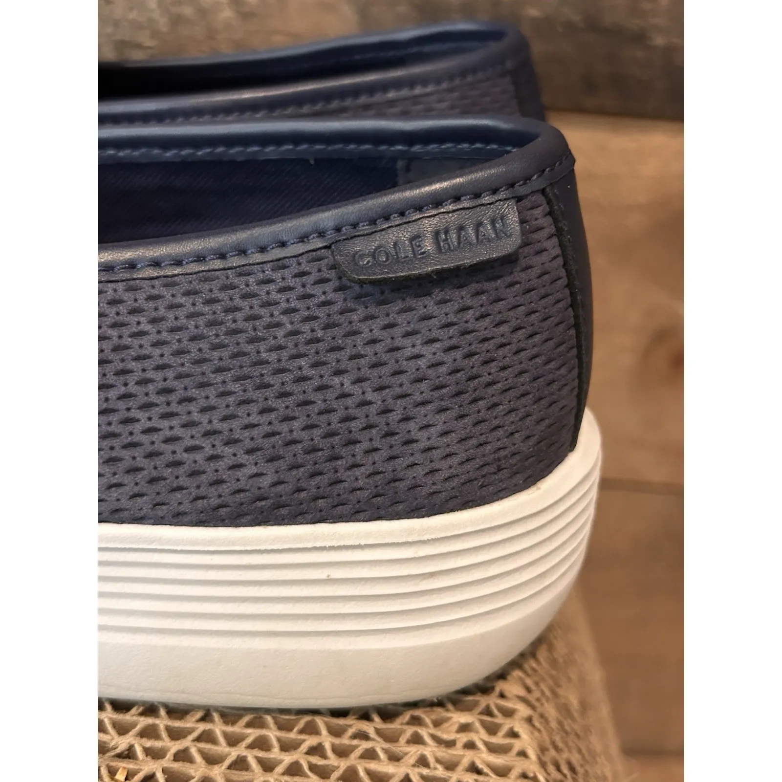 Cole Haan Grand.OS Blue Slip On Flats Lightweight Shoes‎ Women's Size 10 B - Image 4