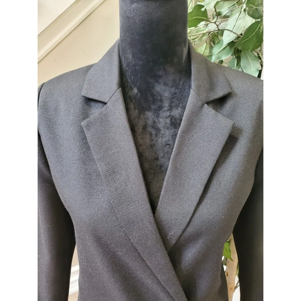 Urban Outfitters Women Black Long Sleeve Vented Double Breasted Jacket Blazer XS - Image 2