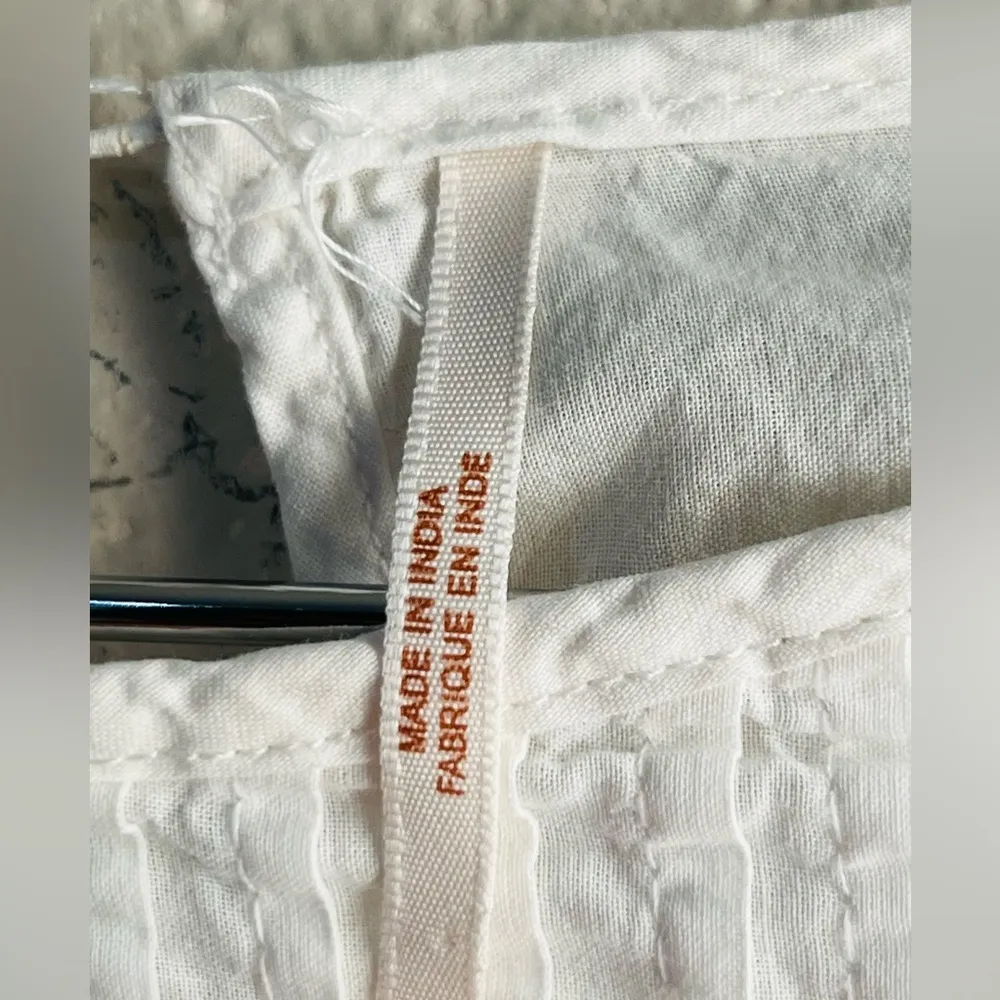 Free People Pavlo embroidered Ivory Babydoll Tunic Dress SZ Med - Image 7