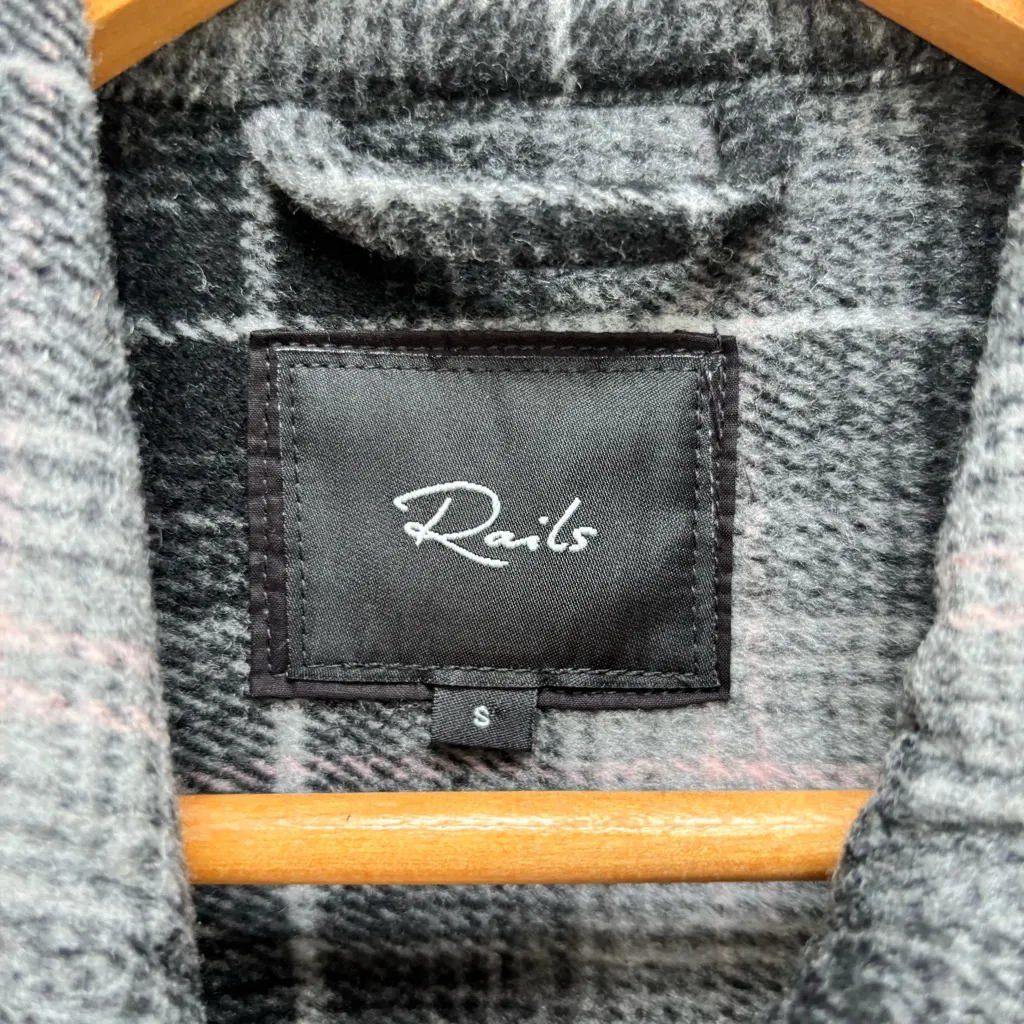Rails Turner Jacket / Shacket in Ash Pearl Plaid S - Image 10