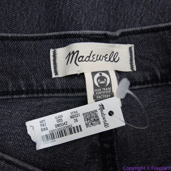 NEW Madewell Balloon Jeans in Brunswick‎ Wash, 26 - Image 13