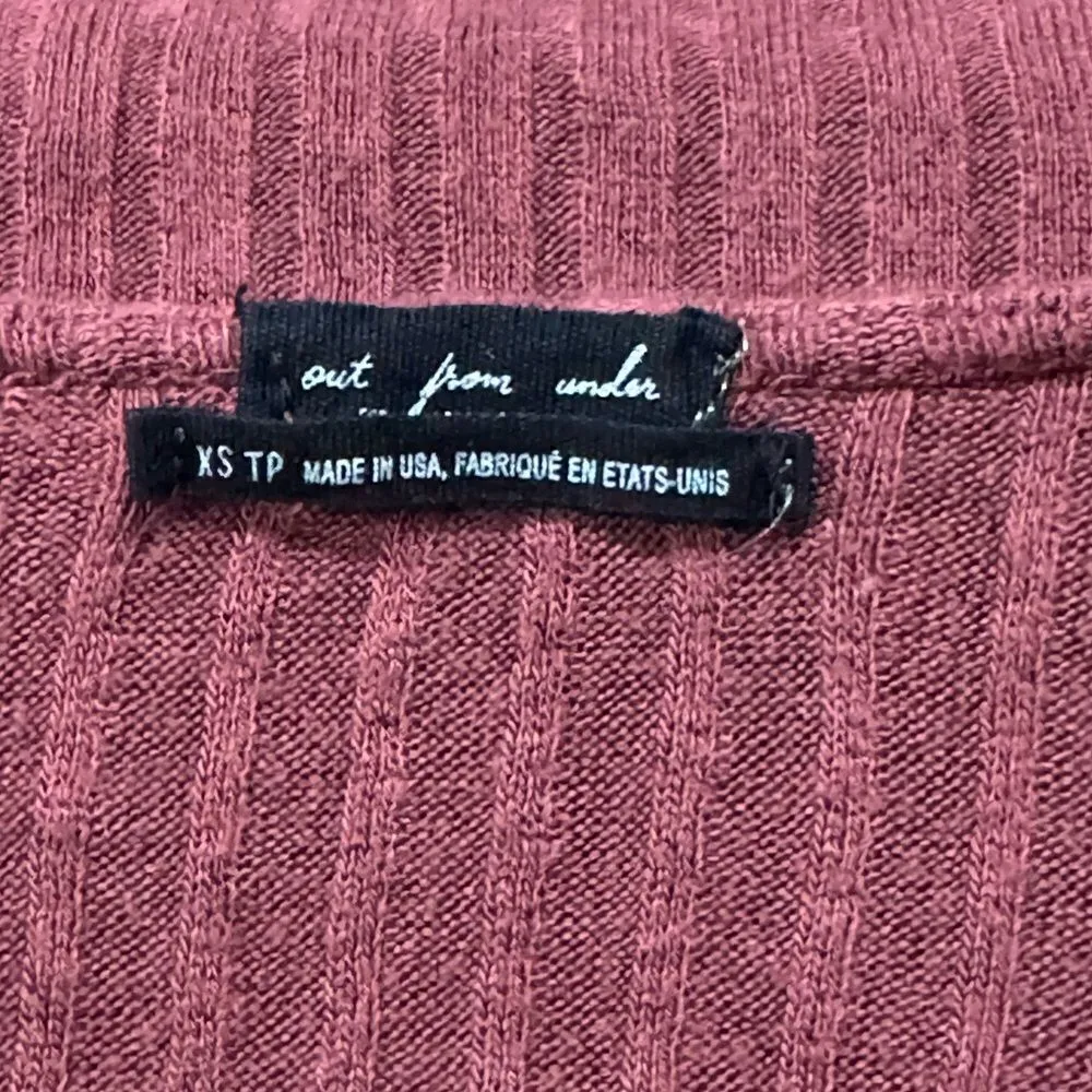 Urban Outfitters Out From Under Ribbed Cardigan Lightweight Sweater Women’s XS - Image 2