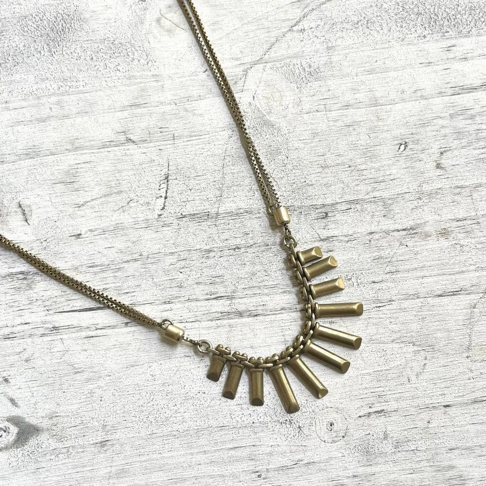 Gold tone dainty adjustable necklace - Image 5