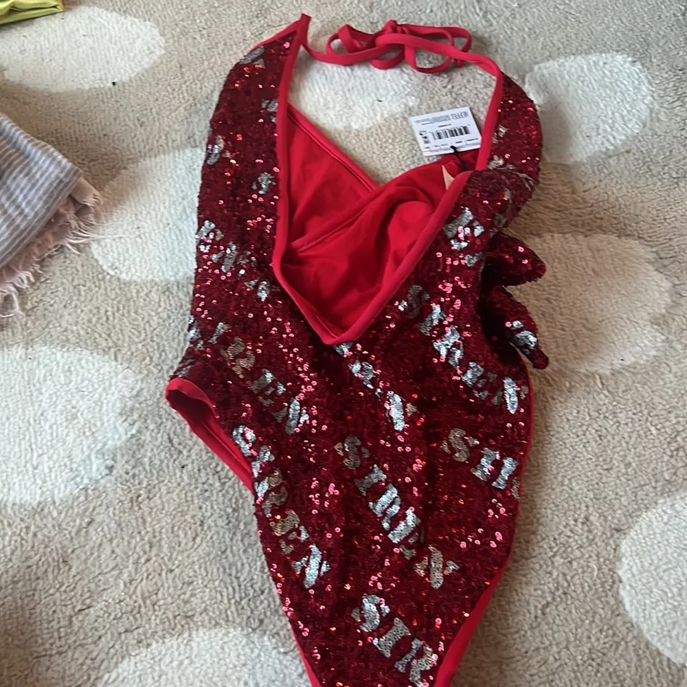 NWT moschino Siren Hollywood Stencils Sequins One-piece Swimsuit - Image 9