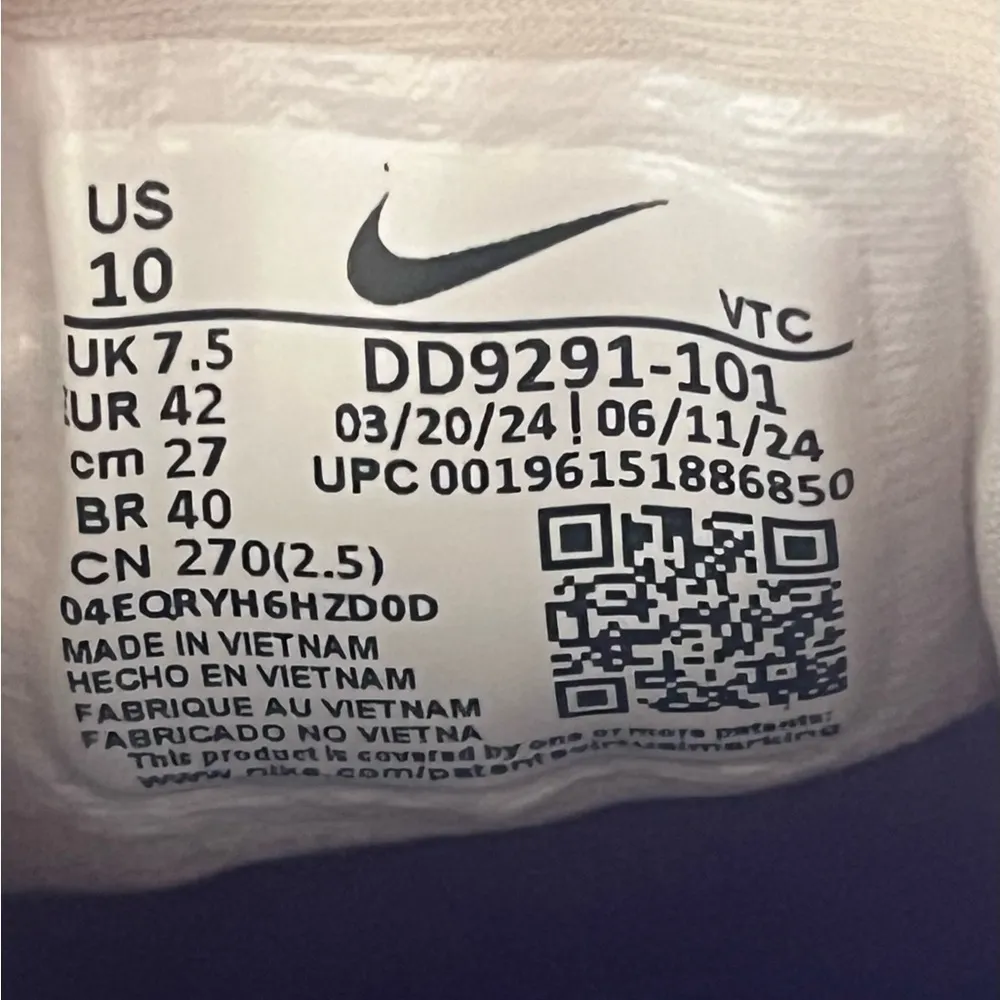 Nike Quest 5 Ivory Purple Athletic Running Shoes Women's Size 11 NEW - Image 8