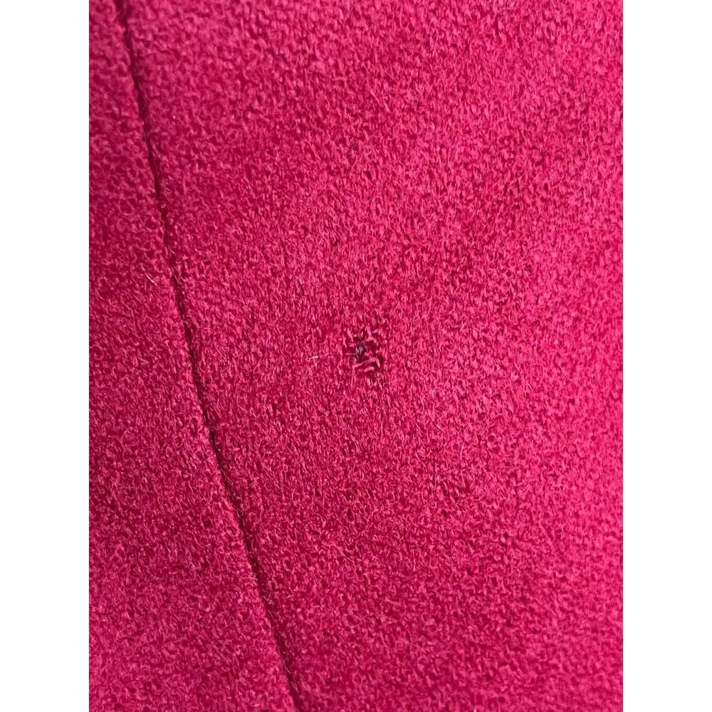 Vintage Red Burberry Long Sleeve Gold Button Detail Double Breasted Blazer - Image 5