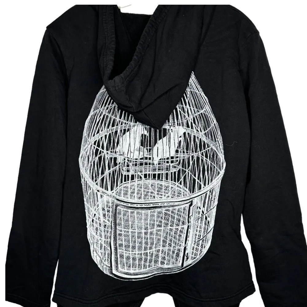 Lauren Moshi Black Birdcage‎ Hoody Jacket nwot - Image 5