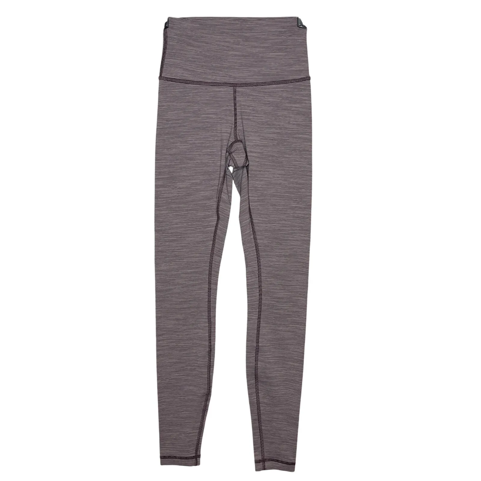 Lululemon Size 2 Wunder Under High Rise Leggings Frosted Mulberry Stripe Look - Image 2