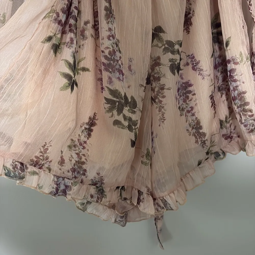 Allison New York One Shoulder Floral Romper ruffle one - Image 8