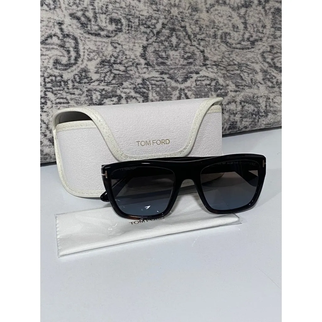 NEW Tom Ford Alberto Gradient Square Sunglasses in a Dark Havana Tortoiseshell - Image 2