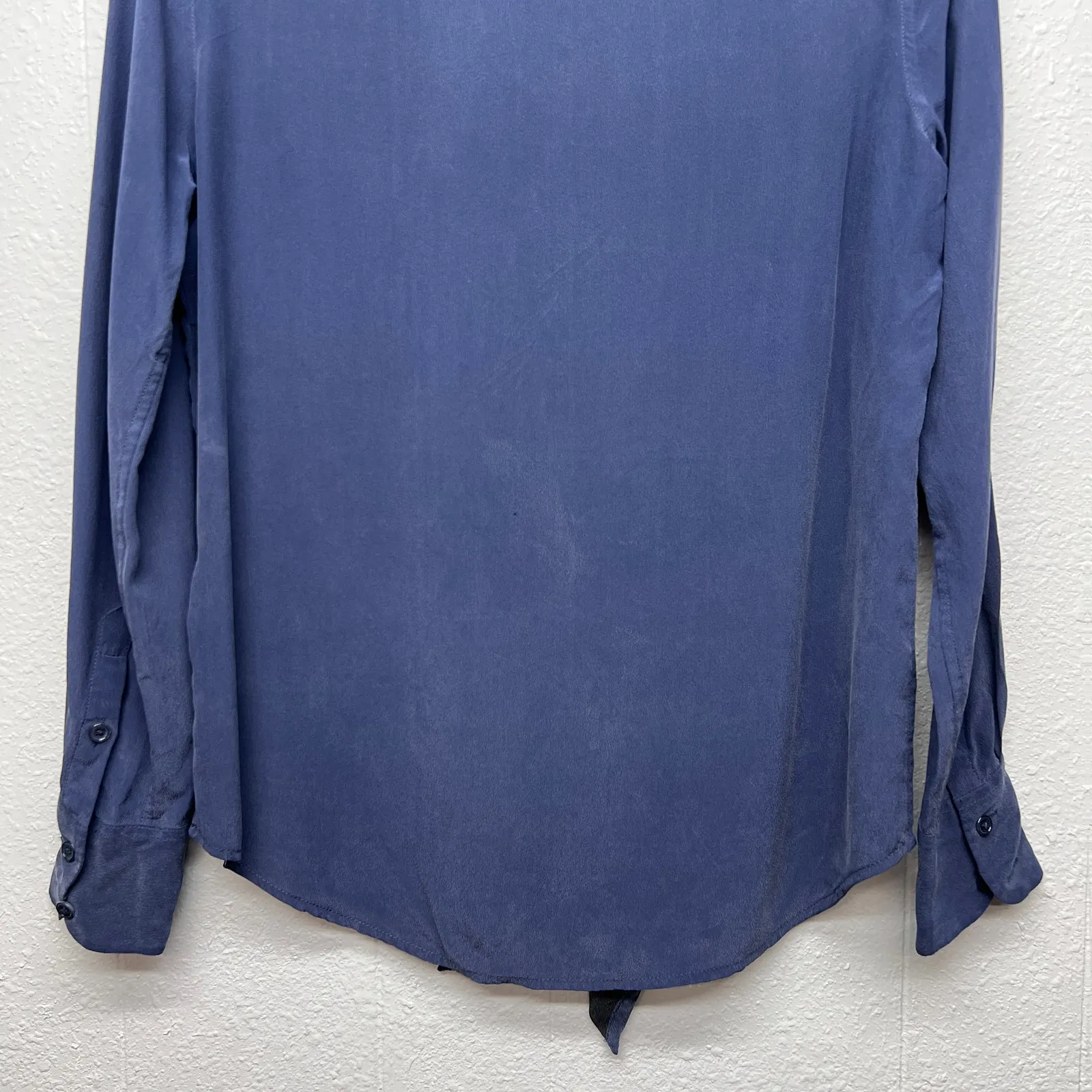 Equipment Silk Top Womens XS Career Workwear Business Formal Lightweight Flawed - Image 8