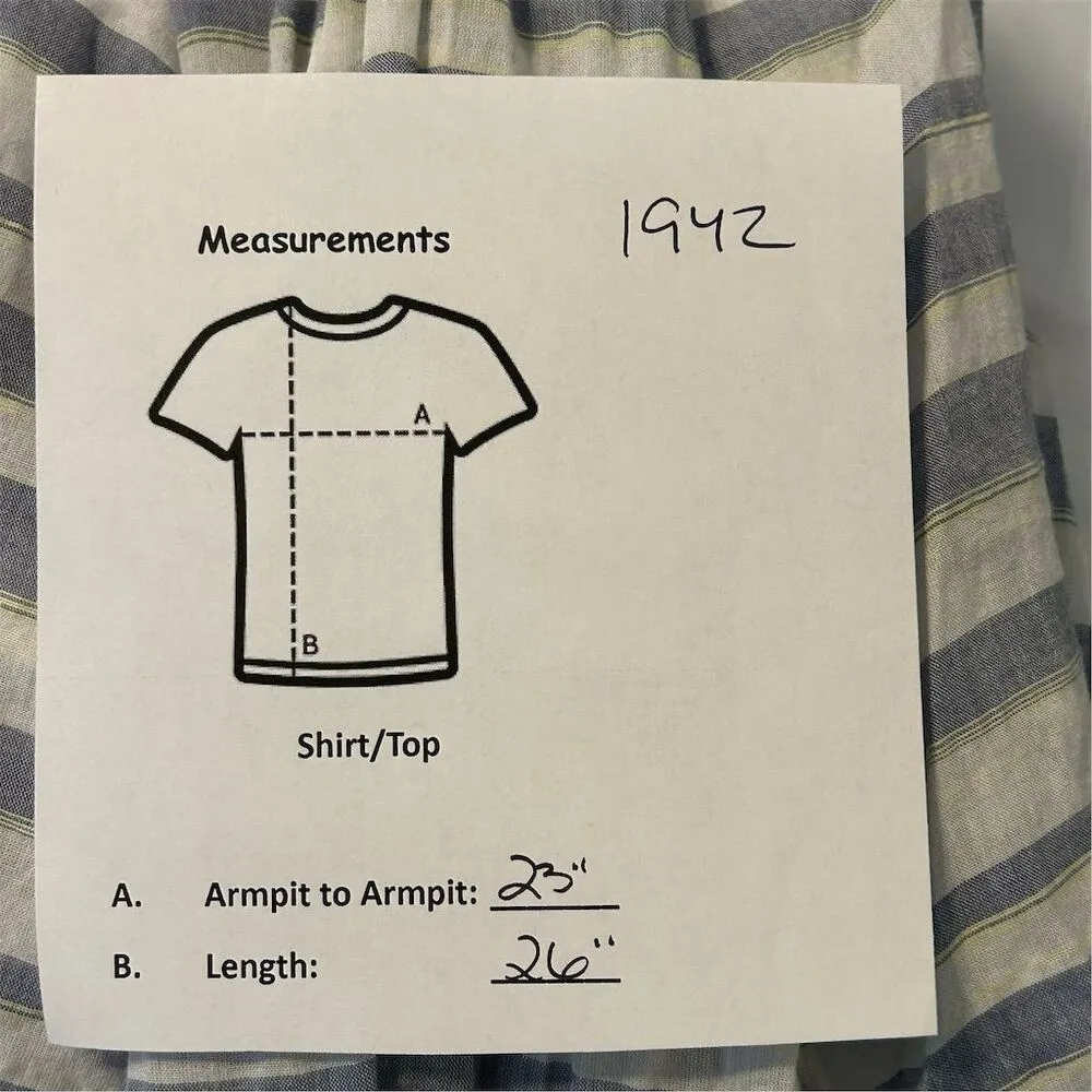 Columbia Women's XL Blue Striped Long Sleeve Button-Up Shirt Casual - Image 11