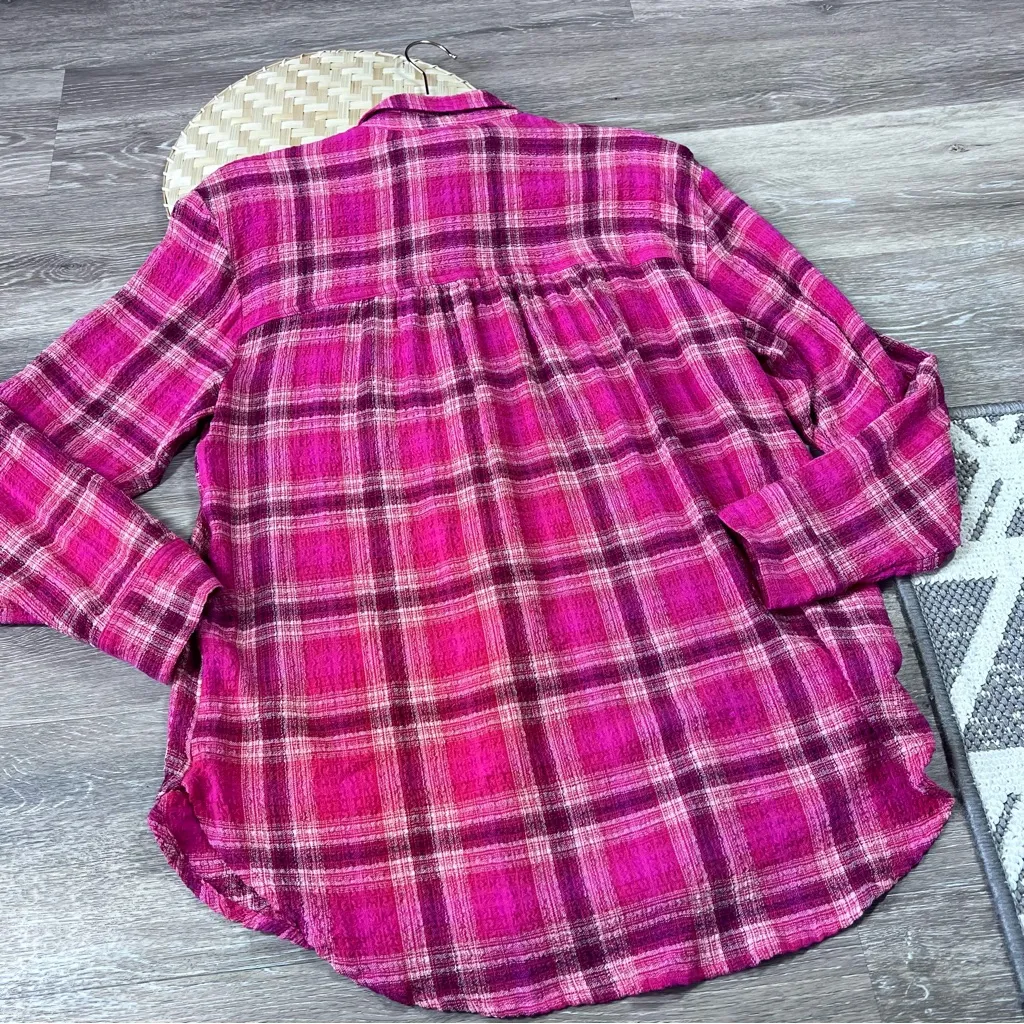 Anthropologie pilcro seamed plaid button down shirt - Image 8