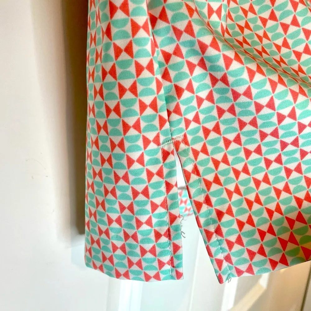 IZOD Golf Skort - Teal, Peach & White - Size 2 - Image 6