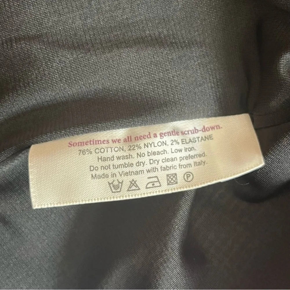 MM Lafleur Noho Pencil Skirt Womens 0 Black Crackle Print Tailored Ca - Image 7