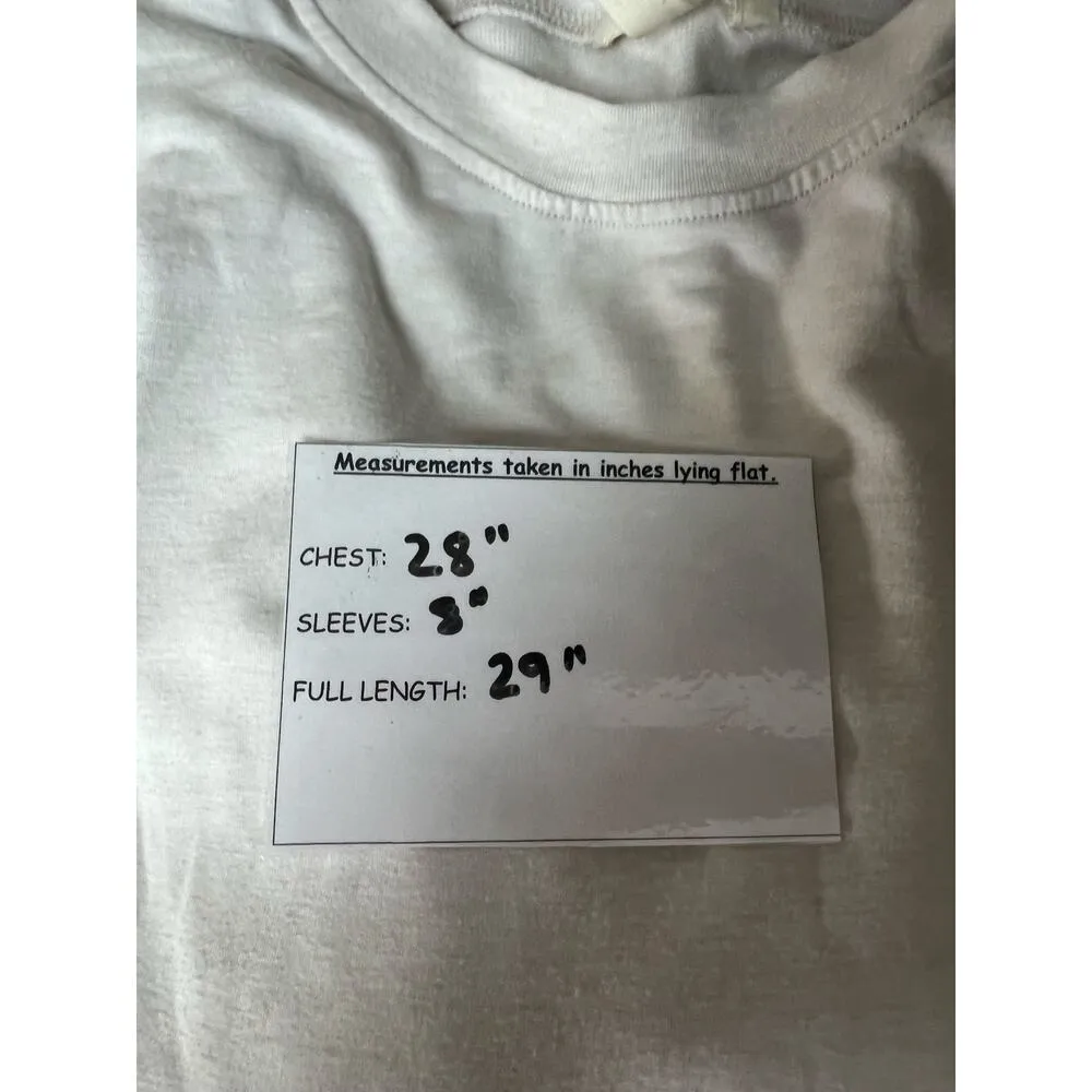 Matilda Jane Women's Shirt Large Cream Short Ruffle Sleeves Crew Neck - Image 7