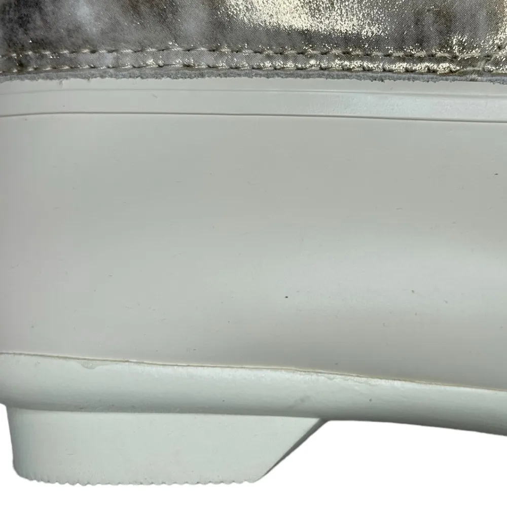 SPERRY Top-Sider Women’s Saltwater Shimmer Leather Ivory Duck Booties Size 8 - Image 12