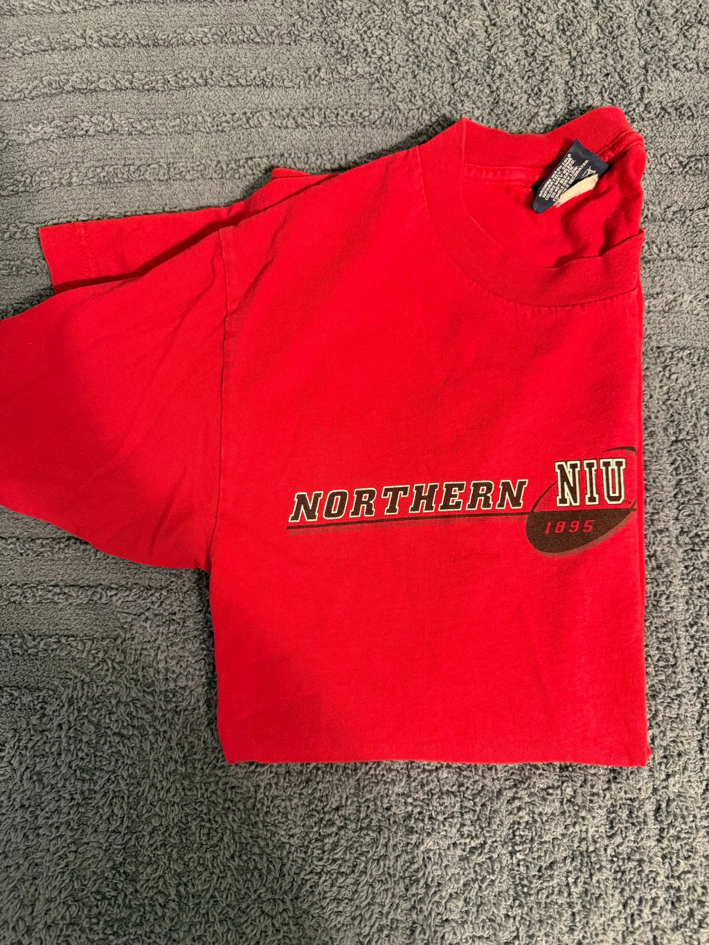Northern Illinois Huskies Russell Athletic Red Shirt - Image 4