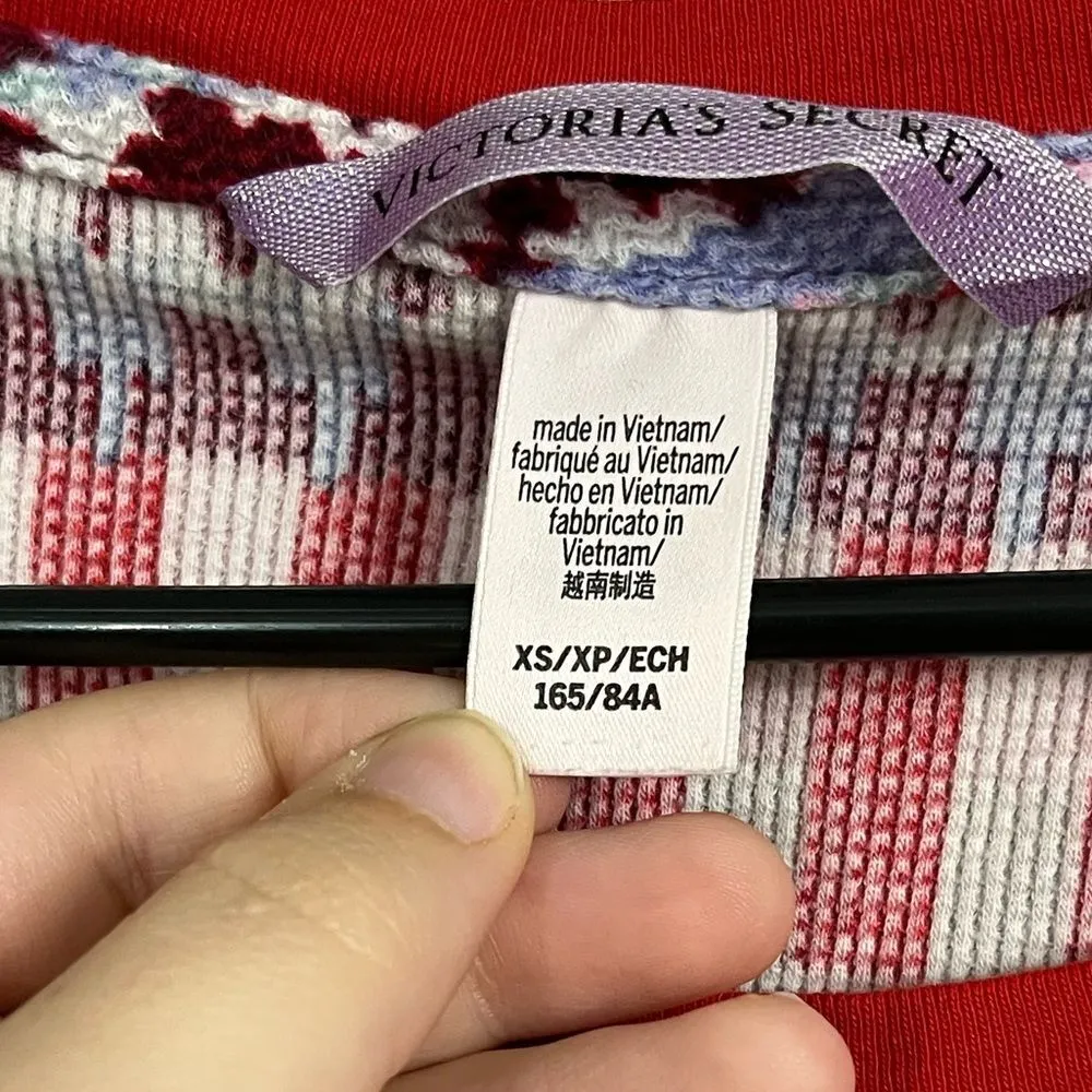 Victoria's Secret Fair Isle Thermal Pajama Top Size XS - Image 2