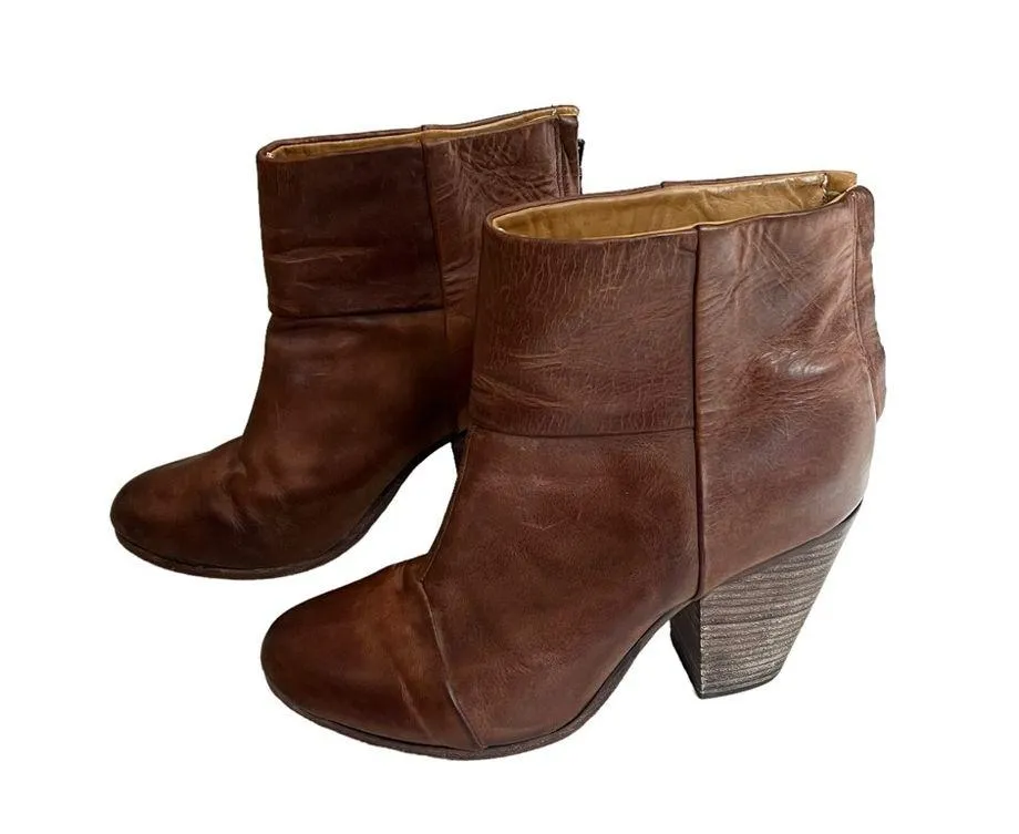 Rag & Bone Classic Newbury Leather Boots, Sz 8.5 - Image 3
