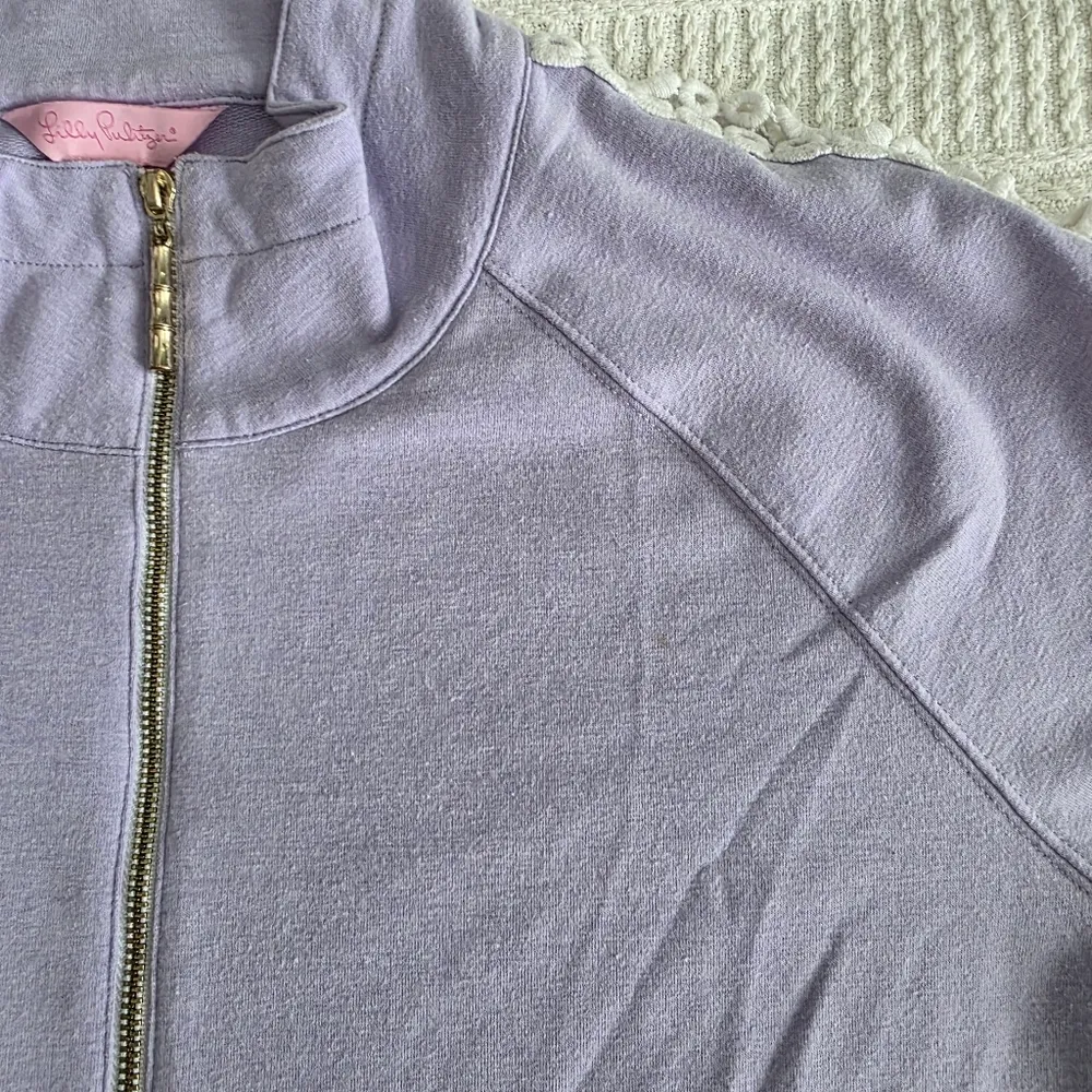 Lilly Pulitzer Lilac ¼ Zip Pullover Sweater XL - Image 3