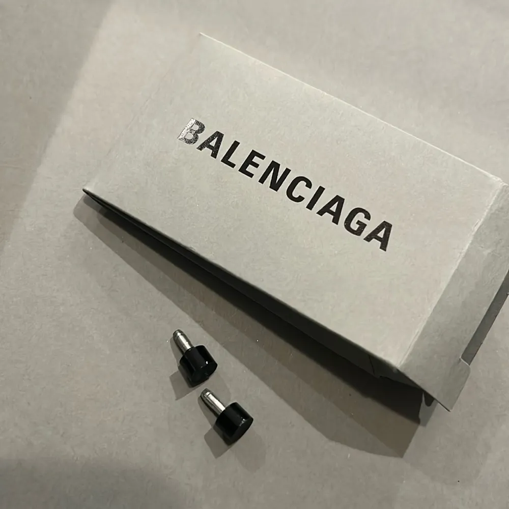 Balenciaga Knife Glitter High Heel Mules in Silver Titanium Size 36 New in Box - Image 13