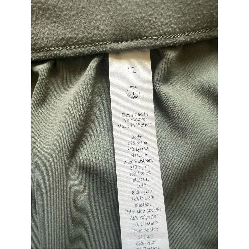 Lululemon Grey Sage Stretch High Rise Jogger Size 12 - Image 3