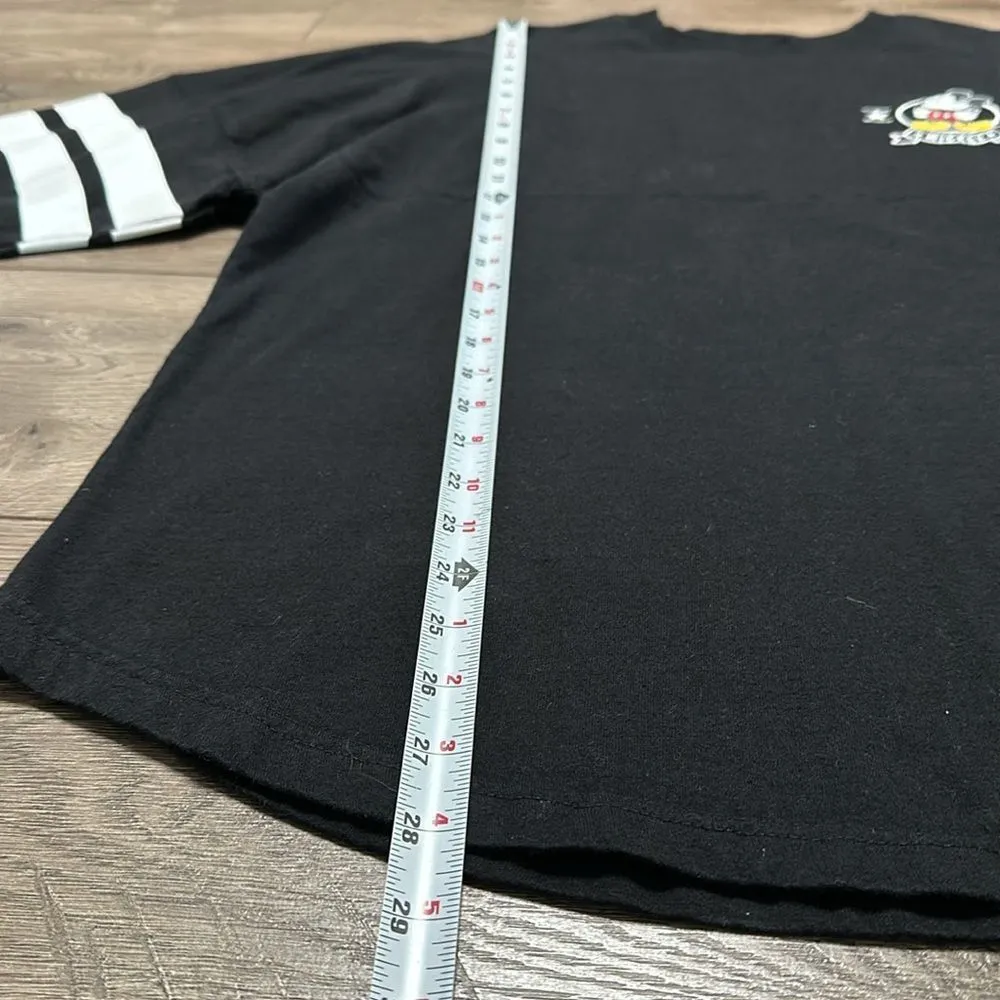 Disney Mickey‎ Mouse Spirit Jersey Long Sleeve Black Pullover Small - Image 10