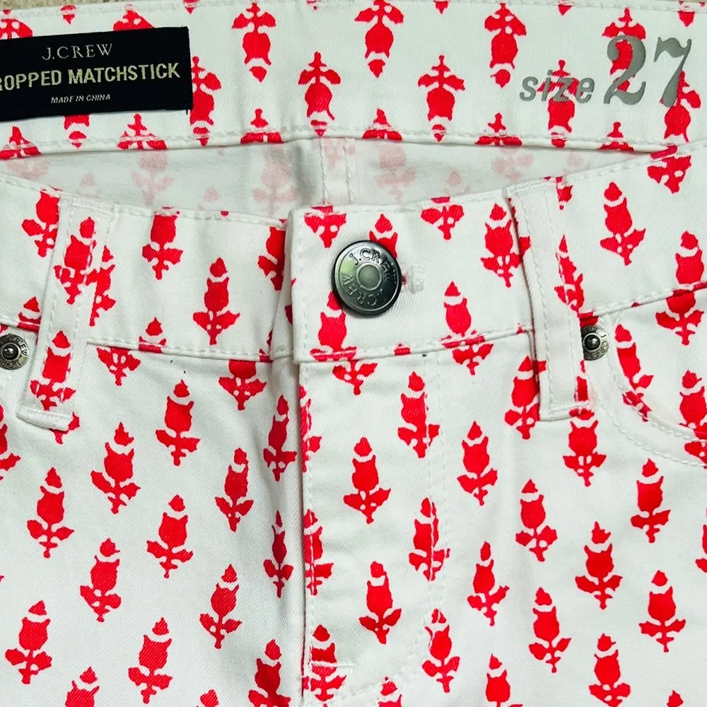 J. CREW CROPPED MATCHSTICK SKINNY STRAIGHT JEANS -W27 NWOT - Image 7