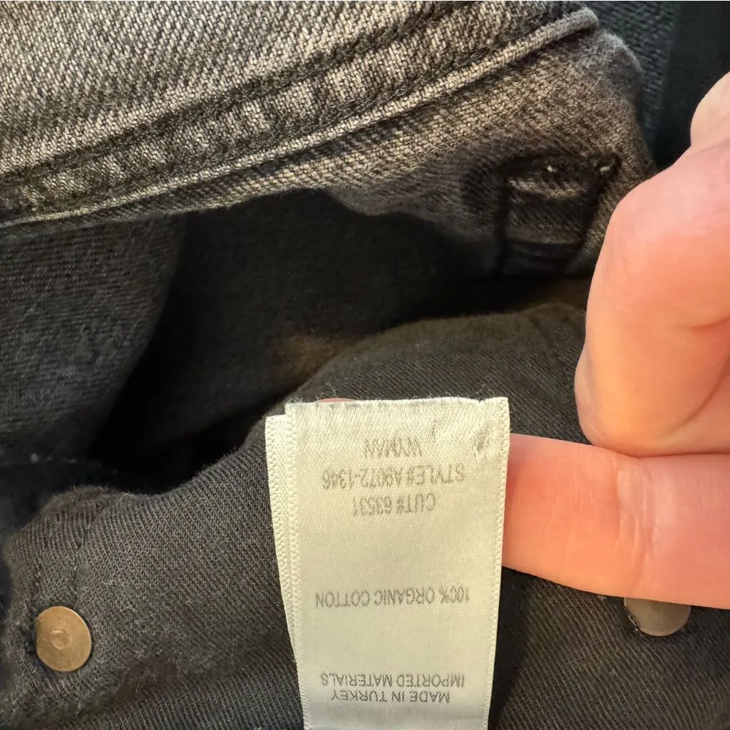 Agolde Wyman Low Rise Vintage Straight Jeans in Paradox black wash size 31 - Image 8