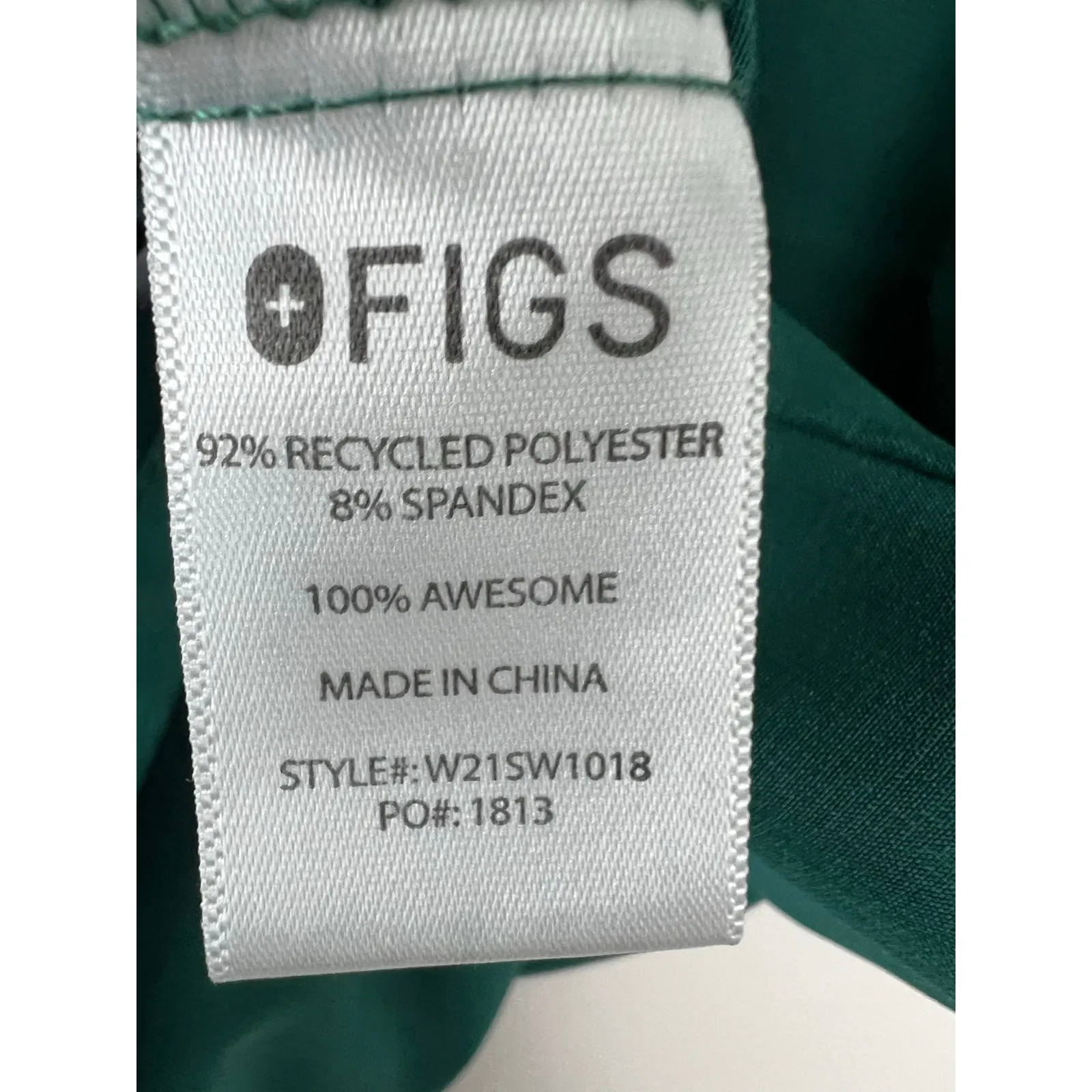 Women's Figs Short Sleeve Scrub Top in Hunter Green Medium - Image 5