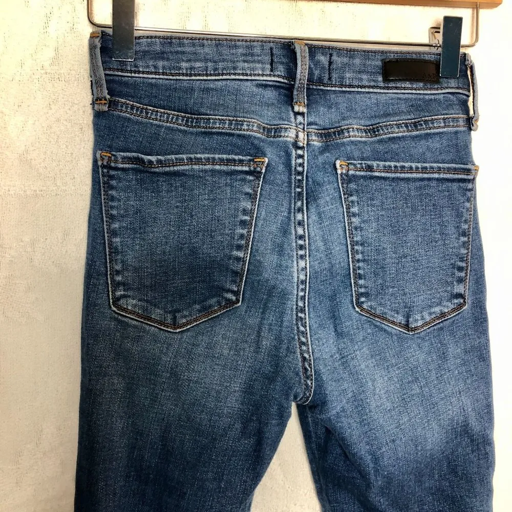 Abercrombie Simone High Rise Red Stripe Jeans - Image 4